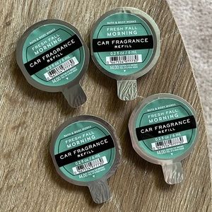 Bath & Body Works Car Fragrance Refills - Fresh Fall Morning Scent (set of 4)